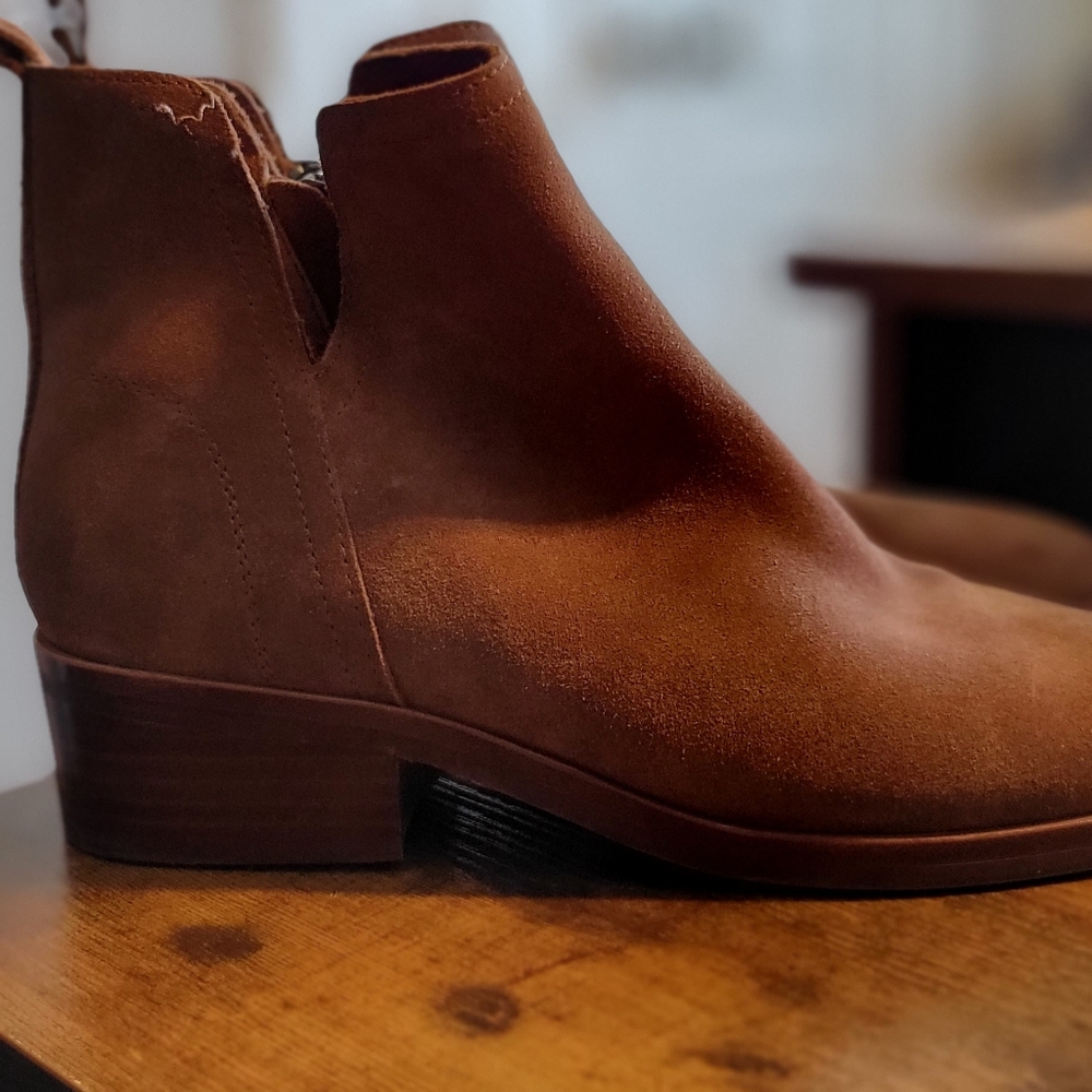 Chelsea and Violet brown booties